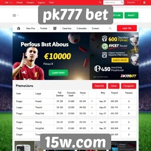 Promoções e bônus oferecidos pelo pk777 bet